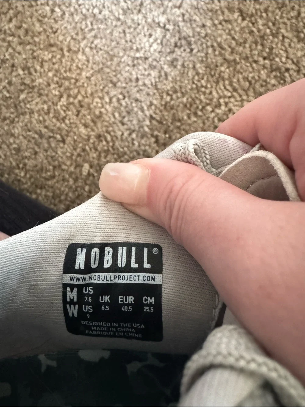 NOBULL Light Gray Trainers